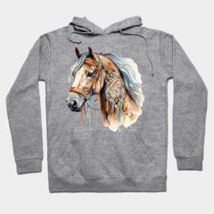 Watercolor Boho Horse #2 Hoodie